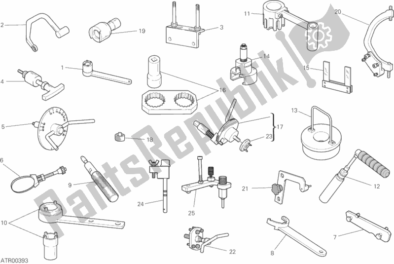 Todas las partes para Herramientas De Servicio De Taller (motor) de Ducati Hypermotard 950 2020